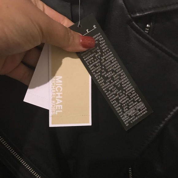 Leather Jacket Michael kors new - Picture 4 of 7